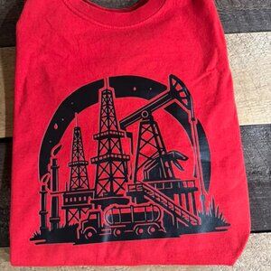 Size L - Red Drill Tee - $20